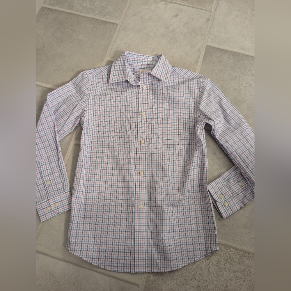 Cat & Jack Kid's Blue and Red Plaid Shirt